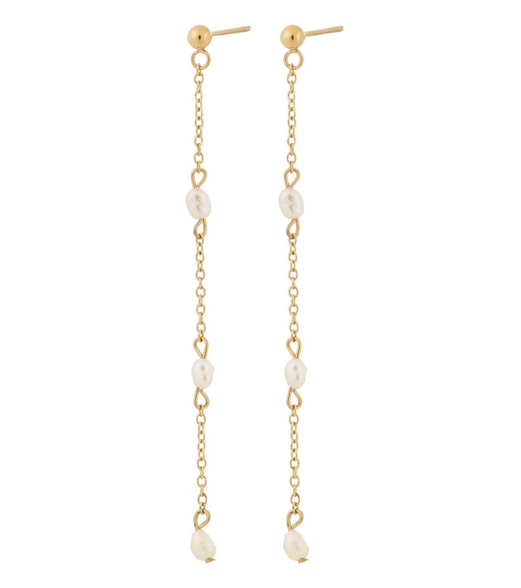 Perla Mini Earrings Multi White Gold