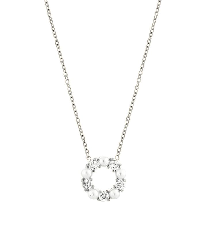 Affinity Pearl Necklace Steel