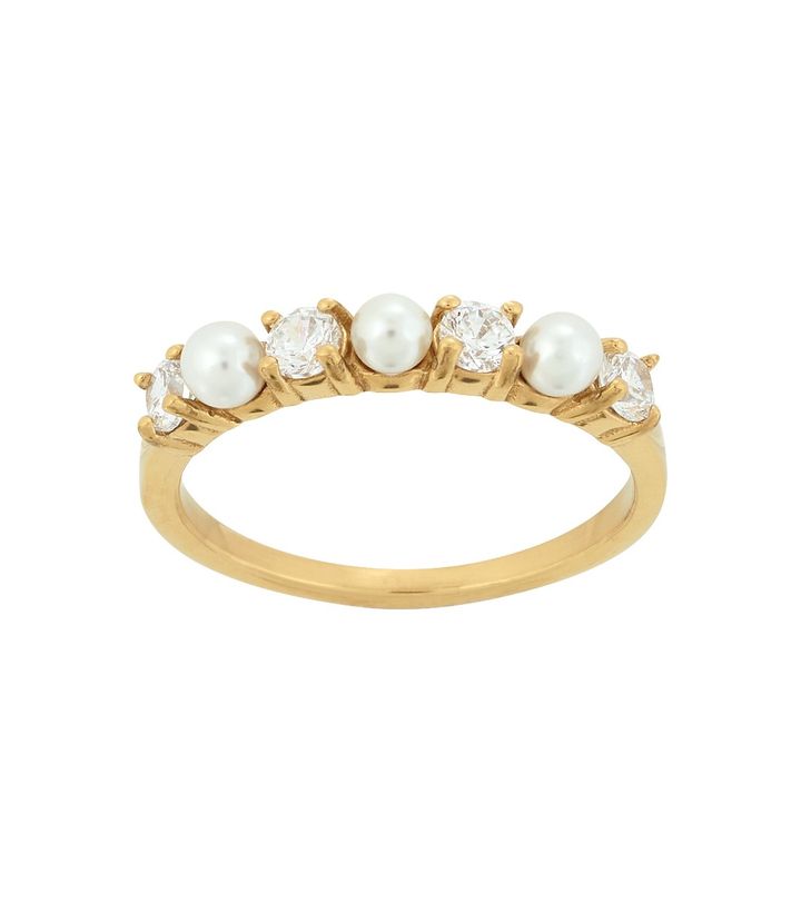 Affinity Pearl Ring Gold