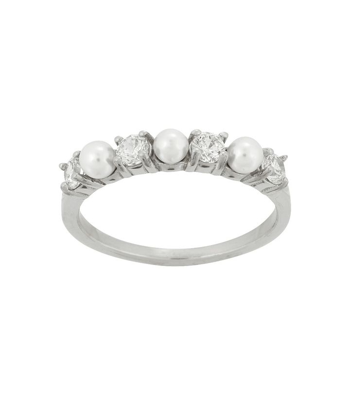 Affinity Pearl Ring Steel