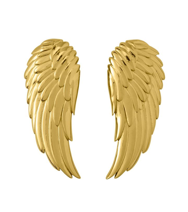 Angel Earrings Large Gold