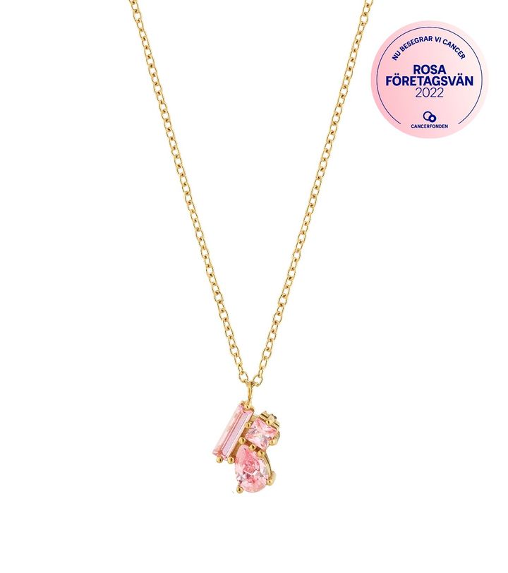 Bonbon Necklace Pink Gold