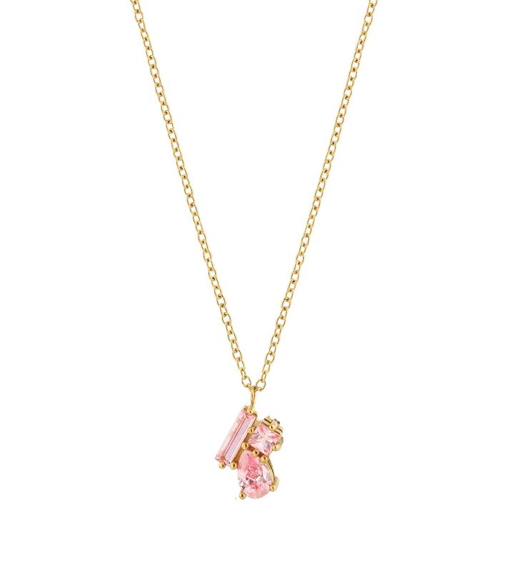 Bonbon Necklace Pink Gold
