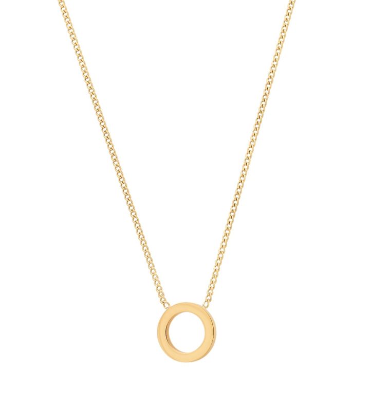 Circle Mini Necklace Gold