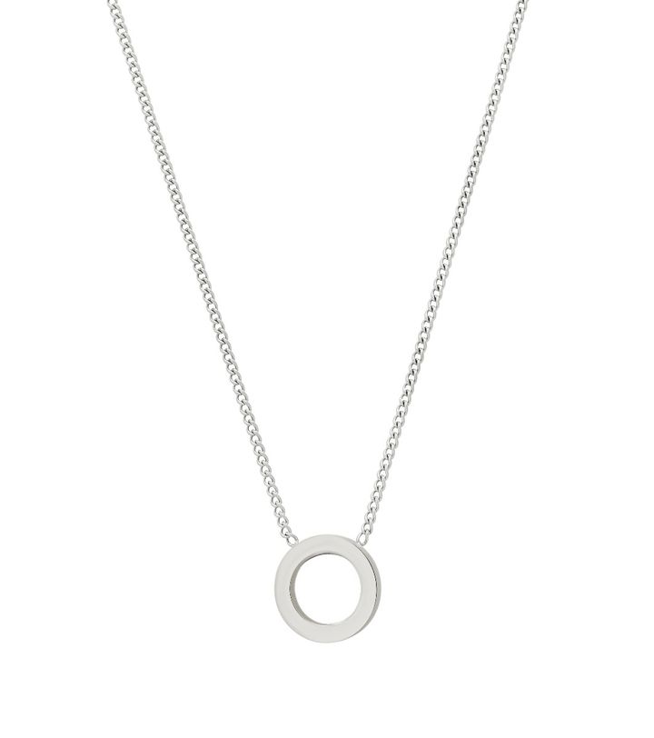 Circle Mini Necklace Steel