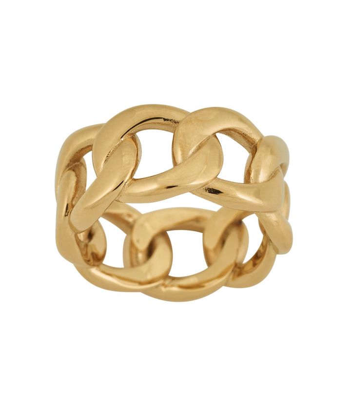 Curb Chain Ring Gold