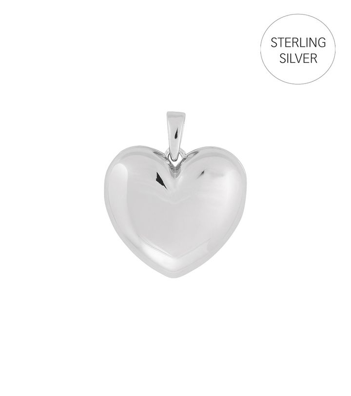 Engravable Heart Locket Silver