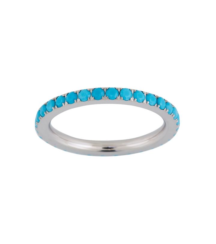 Glow Ring Turquoise Steel
