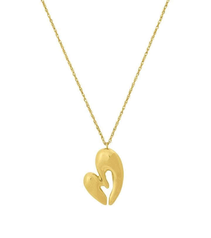 Heartbeats Necklace L Gold