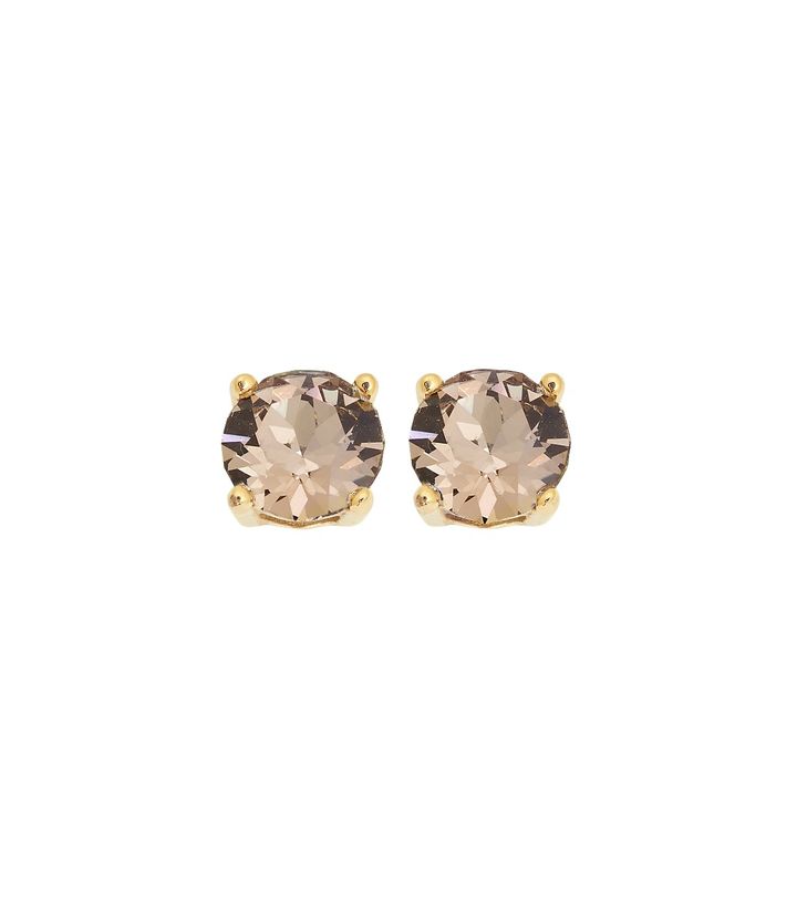 Leonore Studs Greige Gold