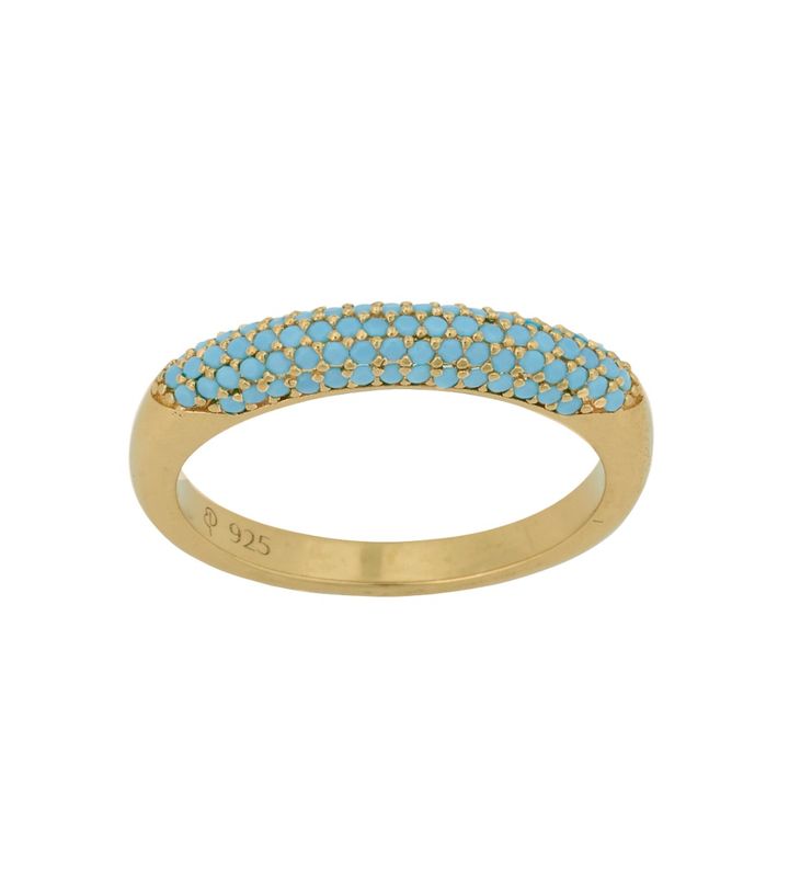 Luxe Ring Turquoise Gold