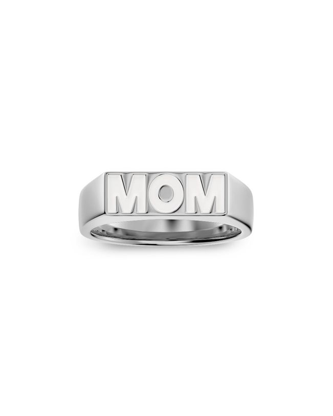 Mom Ring Vanilla Steel