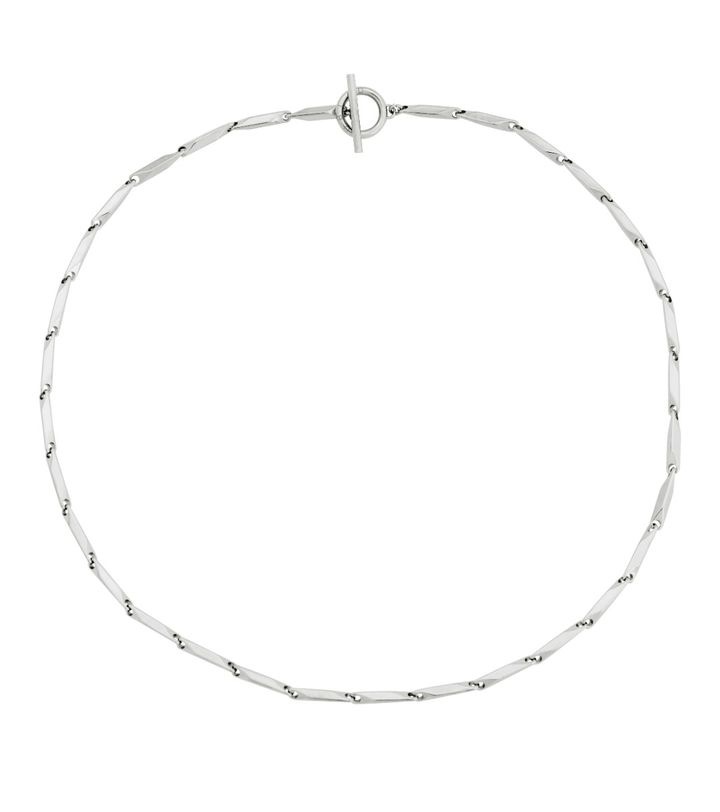Oblique Necklace Steel