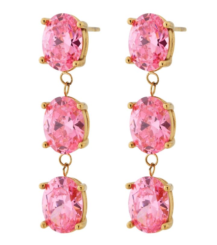 Orion Earrings Pink Gold