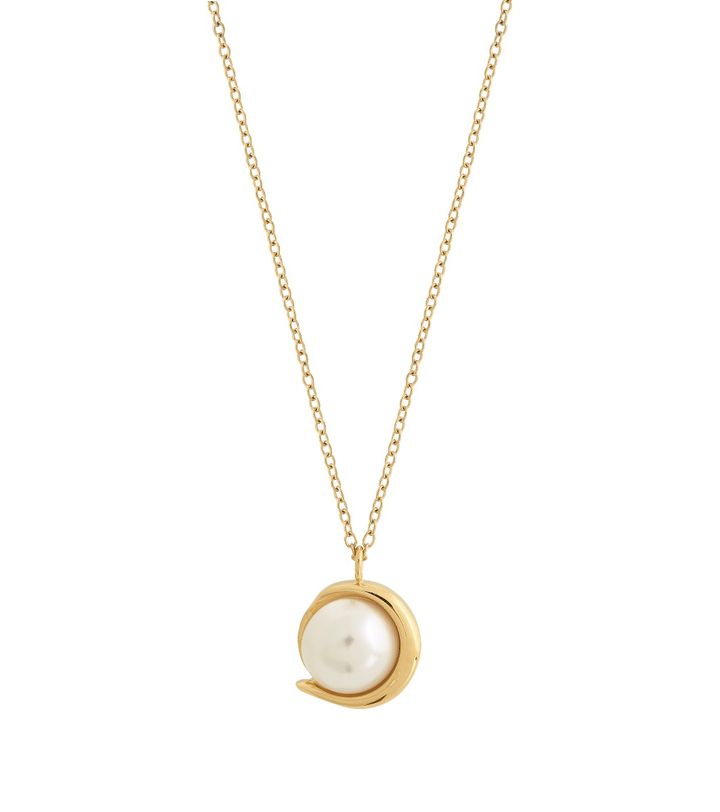 Parisian Pearl Necklace Gold