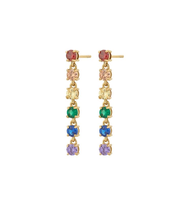 Rainbow Earrings Gold