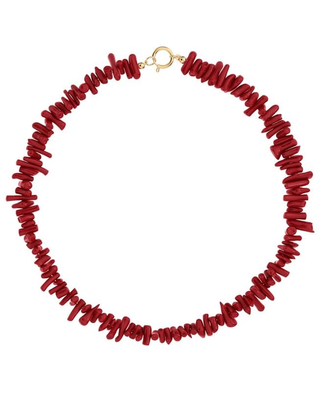 Riviera Necklace Red Gold