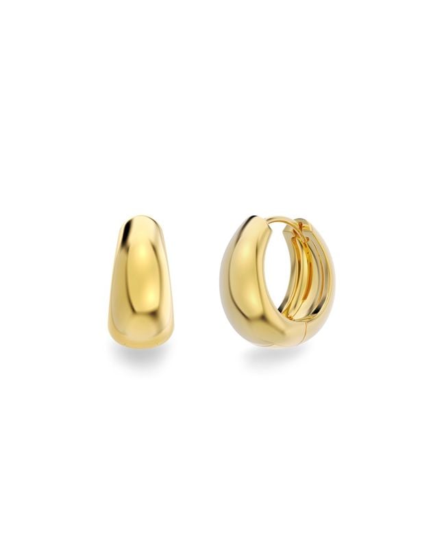 Shaped Hoops Gold