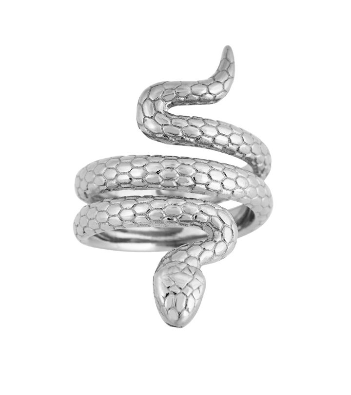 Snake Ring L Steel