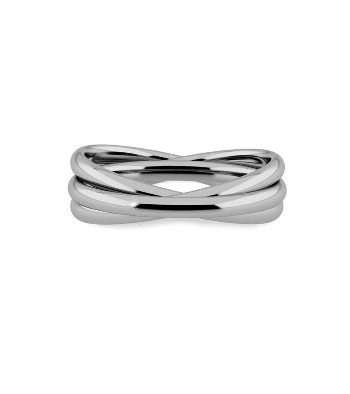 Sunset Orbit Ring Steel