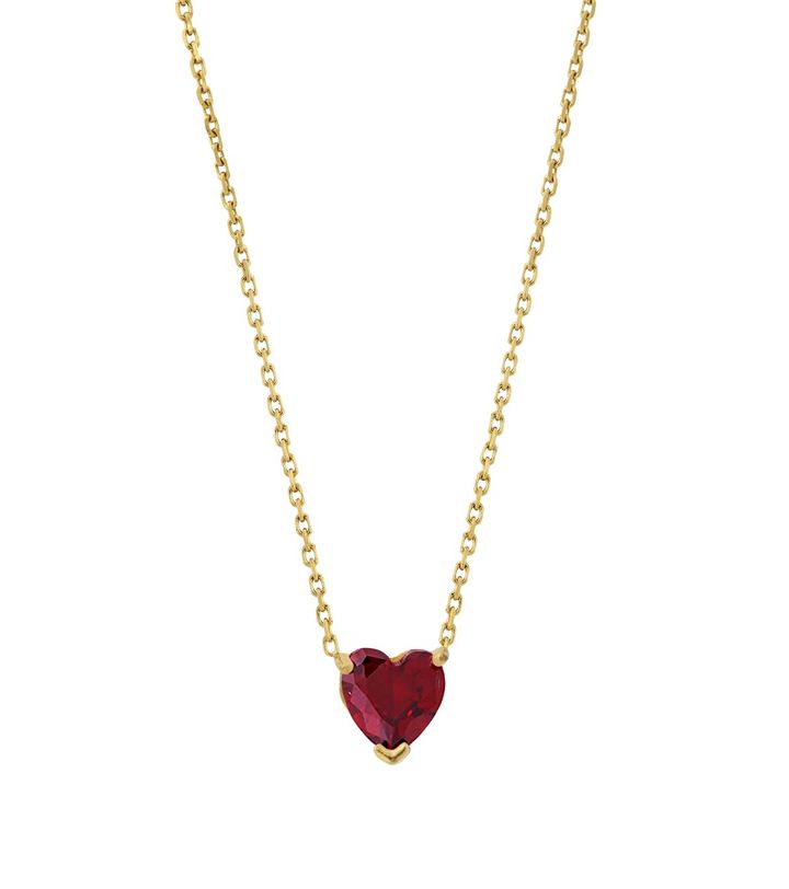 Sweetheart Necklace Red Gold
