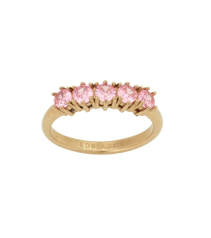 Trinity Ring Multi Pink Gold