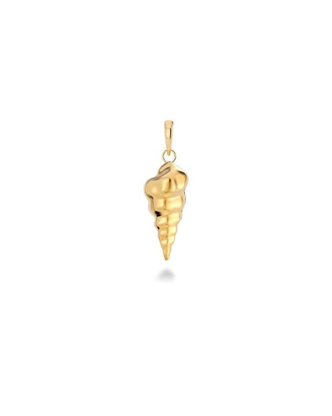 Twisted Shell Charm Gold