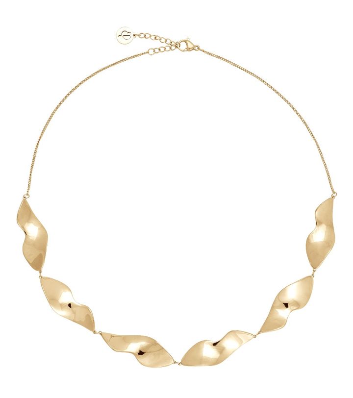 Wave Necklace Multi Gold